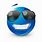 Blue Emoji Sunglasses