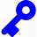 Blue Key Icon