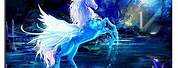 Blue Mystical Unicorn