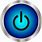 Blue Power Button Icon