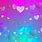 Blue and Purple Hearts Wallpaper