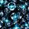 Blue and Silver Bling Background