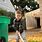 Boy Raking Leaves