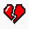 Broken Heart Pixel Art
