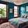 Brown and Teal Bedroom Decor