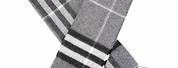 Burberry Cashmere Solid Grey Scarf