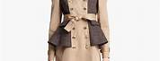 Burberry Plaid Trench Coat