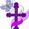 Butterfly with Cross Clip Art