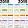 Calendar Planner 2018 2019 Printable
