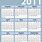 Calendar for 2011 Year