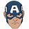 Captain America Face Clip Art