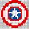 Captain America Shield Pixel Art
