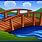 Cartoon Bridge Over Water
