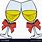 Cartoon Champagne Glasses