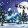 Cartoon Christmas Winter Scenes