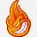 Cartoon Flame Logo