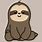 Cartoon Sloth Head