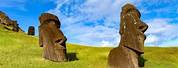 Carving of Teh Easter Island Heads