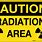 Caution Radiation Area. Sign
