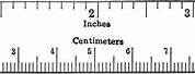 Centimeters to Inches Ruler