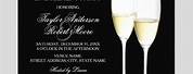 Champagne Birthday Party Invitation Background Images