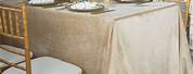 Champagne Velvet Tablecloth