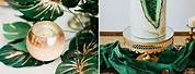 Champagne and Emerald Green Wedding Colors