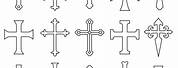 Christian Cross Vector Outline