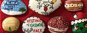 Christmas Crafts Painted Rocks