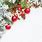 Christmas Decor White Background