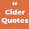 Cider Quotes