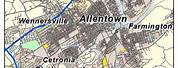 City Allentown PA Map