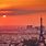 Cityscape Sunset Paris