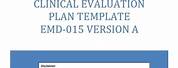 Clinical Evaluation Report Template MDR