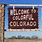 Colorado Welcome Sign