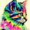 Colorful Cat Wallpaper