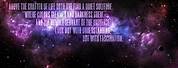 Computer Background Galaxy with Quotes