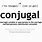 Conjugal Meaning