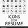 Contact Icons for Resume