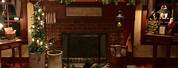 Country Christmas Fireplace Decor