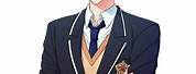 Cute Anime Boy in Uniform