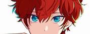 Cute Anime Boy with Red Hair