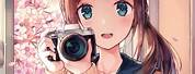 Cute Anime Girl with Camera