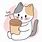 Cute Cat Coffee Drawings
