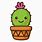 Cute Emoji Cactus