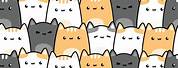 Cute Fat Cartoon Cat Wallpaper