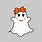 Cute Ghost with Bow