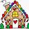 Cute Gingerbread House Clip Art