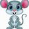 Cute Little Cartoon Mouse