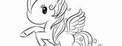 Cute Pegasus Unicorn Coloring Pages